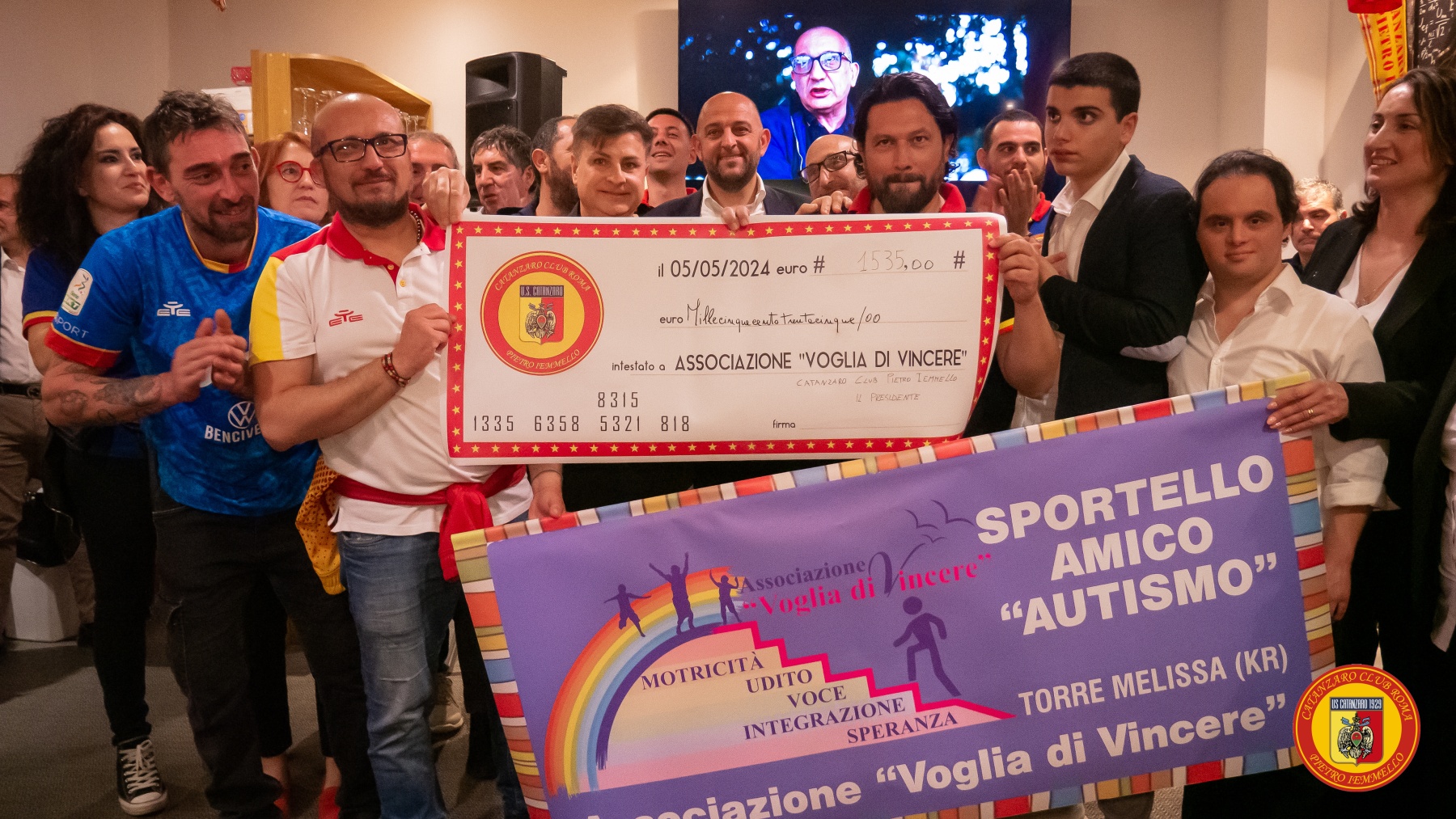 Il Club Pietro Iemmello incontra l’US e l’Associazione “Voglia di Vincere – Sportello Amico Autismo”